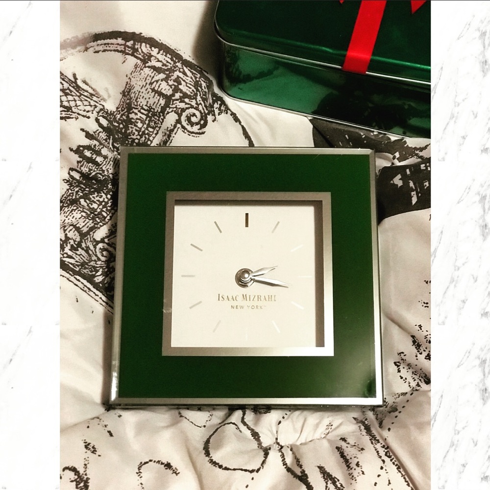 Designer Isaac Mizrahi Glass Clock